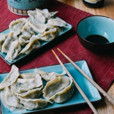 pork-chive-dumplings-and-homemade-dumpling-wrappers image