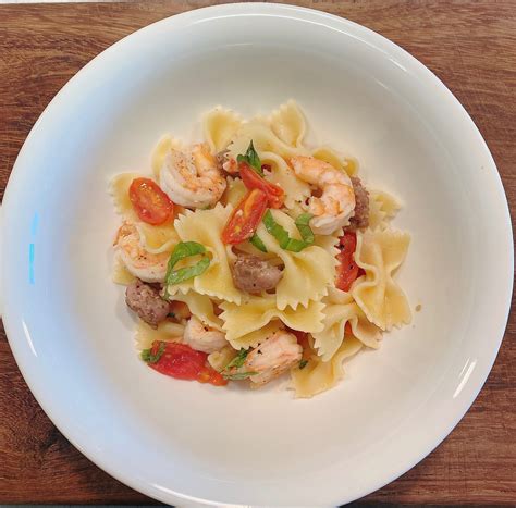 shrimp-and-sausage-pasta-the-frugal-chef image
