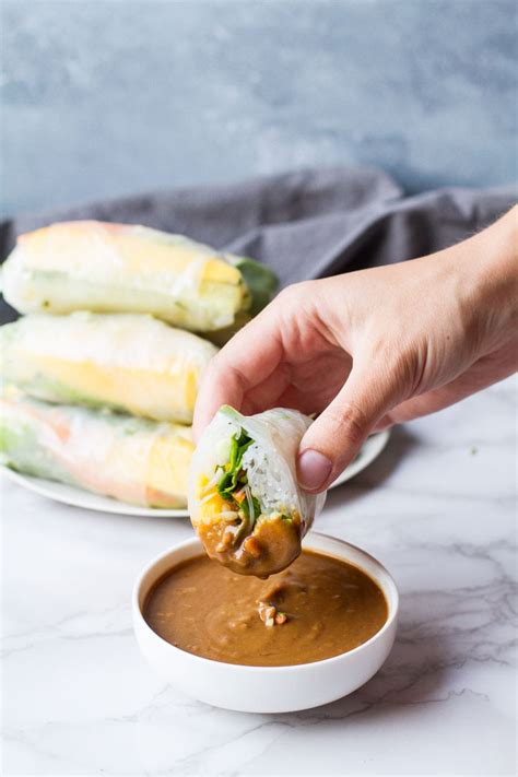 vietnamese-summer-rolls-with-mango-peanut-sauce image