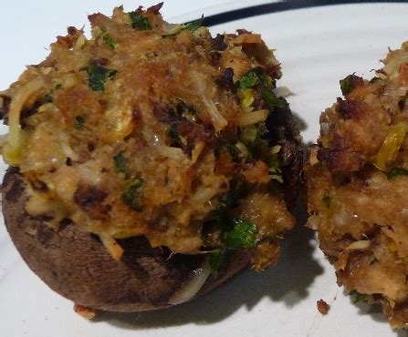 smoked-tuna-stuffed-mushrooms-foodwhirl image
