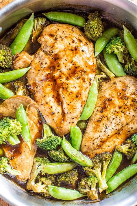 one-skillet-balsamic-chicken-and-vegetables-averie-cooks image