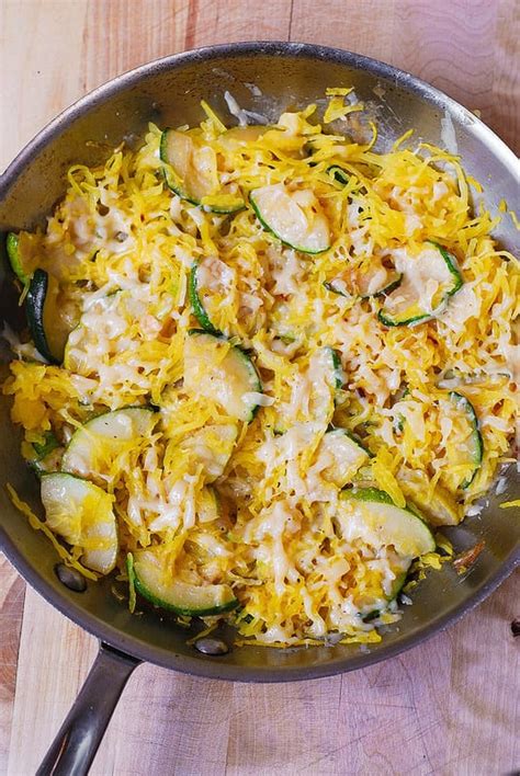 parmesan-zucchini-and-spaghetti-squash-with-pine-nuts image