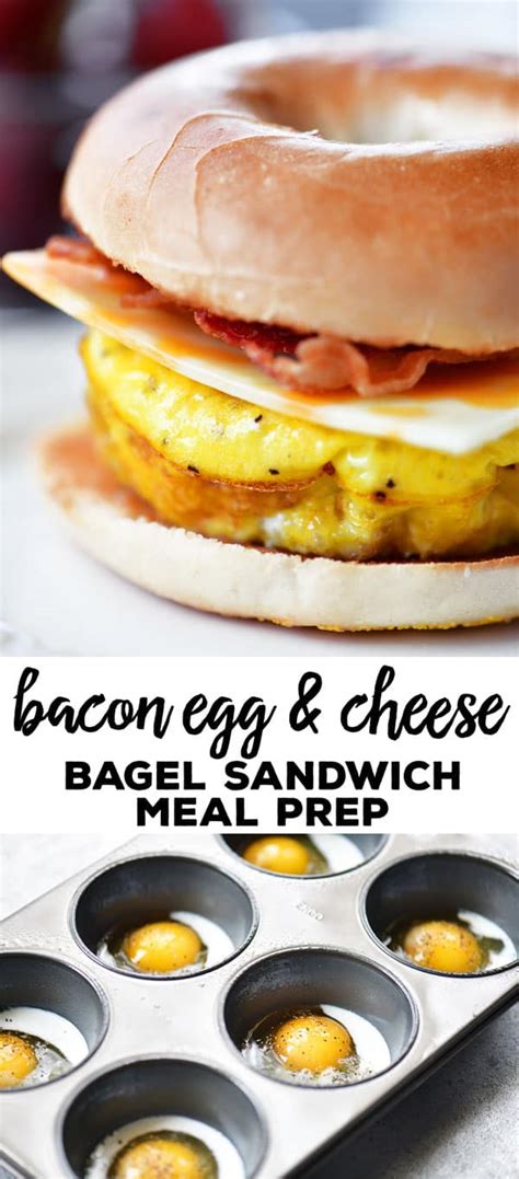 bacon-egg-cheese-bagel-sandwich-meal-prep image