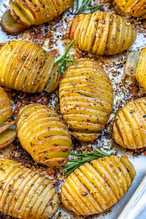 garlic-butter-hasselback-potatoes-healthy-fitness-meals image