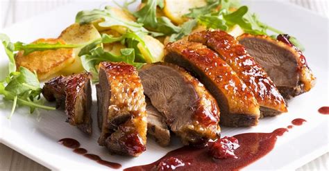 roast-duck-breast-with-lingonberry-sauce-eat image