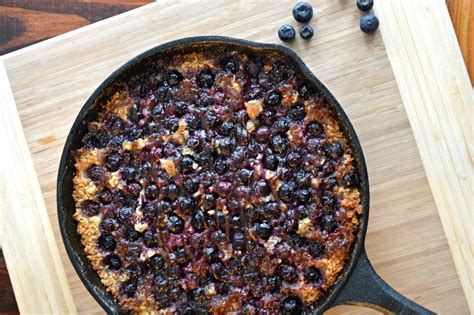 cast-iron-skillet-blueberry-cobbler-with-apple-butter image