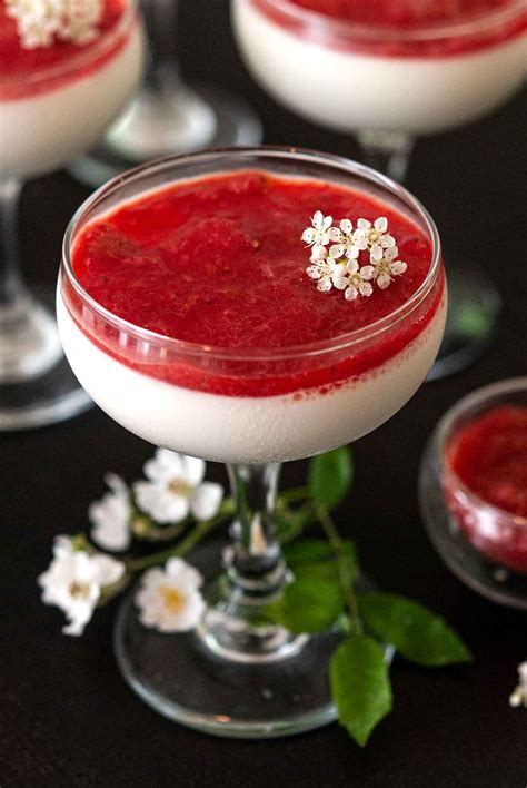 panna-cotta-with-strawberry-rhubarb-compote image