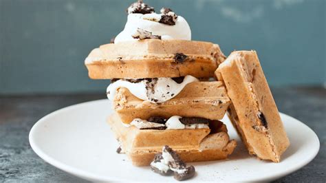 cookies-and-cream-waffles-recipe-tablespooncom image