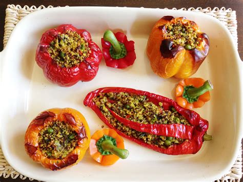 quinoa-stuffed-peppers-vegetarian-vegan image
