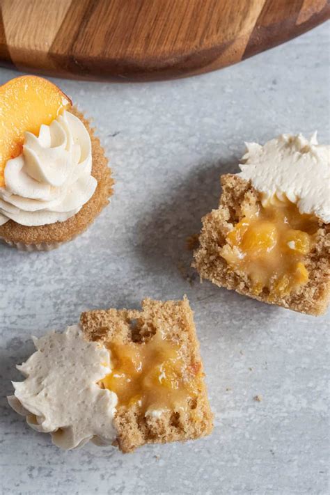 peach-cobbler-cupcakes-the-marble-kitchen image