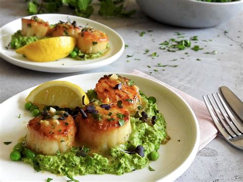 scallops-and-pea-puree-recipe-feed-your-sole image