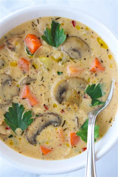 creamy-chicken-mushroom-rice-soup-that-spicy-chick image