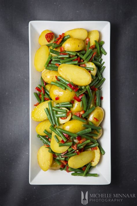 chilli-green-bean-and-potato-salad-a-delicious image