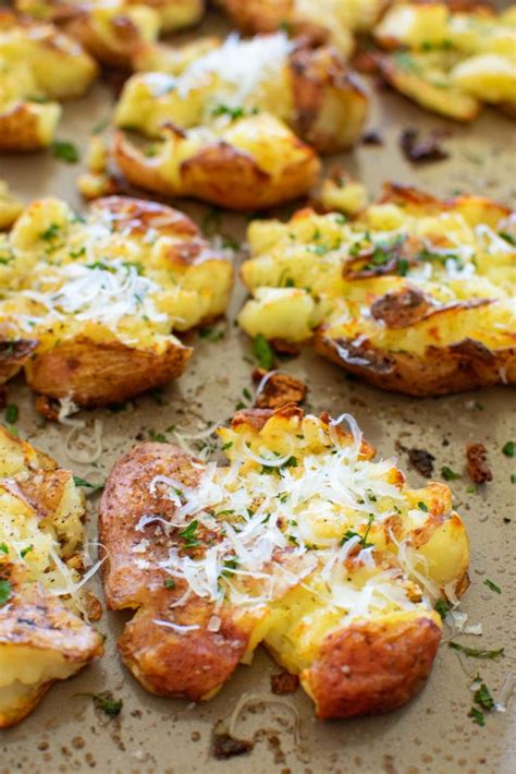 smashed-red-potatoes-oven-baked-pitchfork-foodie image
