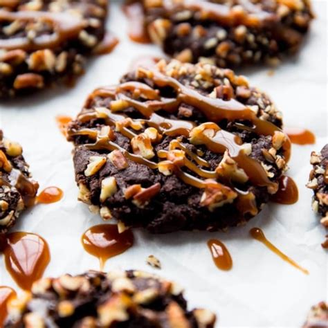 chocolate-turtle-cookies-sallys-baking-addiction image