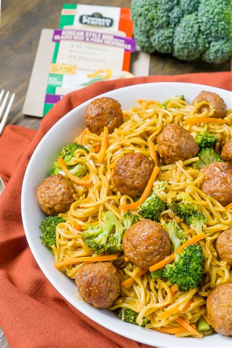 one-pot-korean-bbq-meatball-chow-mein-the-love image