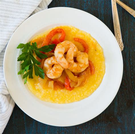 shrimp-and-peppers-on-creamy-polenta-deliciously image