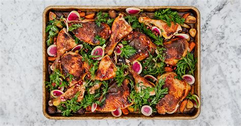 pomegranate-sumac-chicken-with-roasted-carrots image