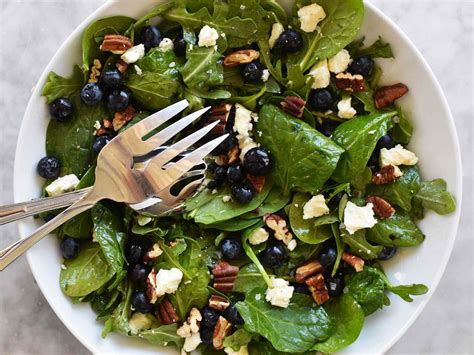 blueberry-salad-with-toasted-pecans-and-feta-eatingwell image
