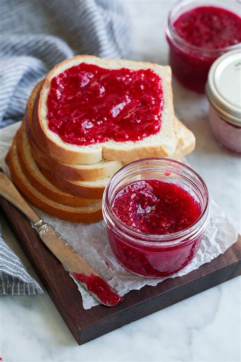 raspberry-freezer-jam-cooking-classy image
