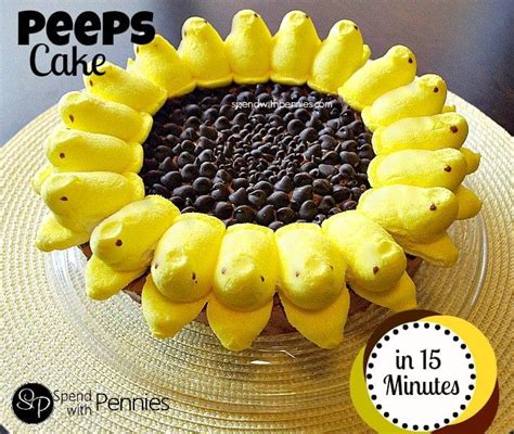 peeps-sunflower-cake-spend-with-pennies image
