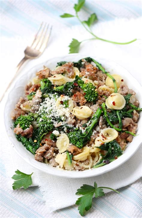 orecchiette-pasta-with-sausage-and-broccoli-rabe image