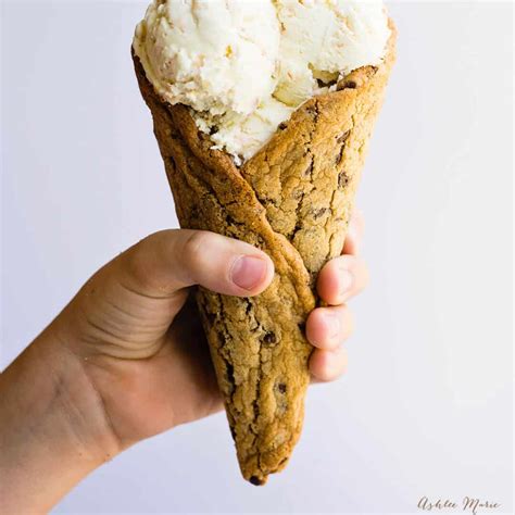 chocolate-chip-cookie-cone-recipe-and-tutorial image