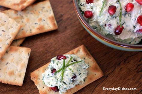 goat-cheese-pomegranate-dip-recipe-everyday-dishes image