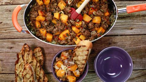 sausage-and-butternut-squash-skillet-supper image