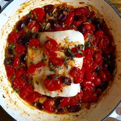 baked-halibut-with-tomatoes-capers-olives-and image