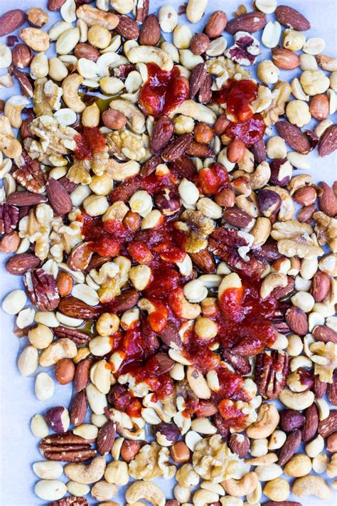 sriracha-maple-roasted-mixed-nuts-she-likes-food image