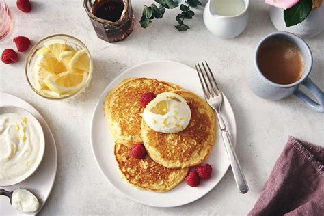 lemon-pancakes-recipe-king-arthur-baking image