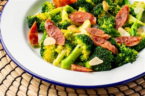 stir-fry-broccoli-with-chinese-sausage-asian-inspirations image