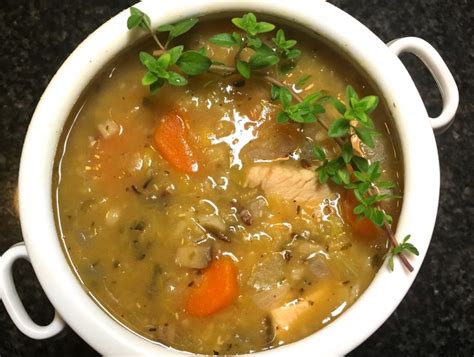 red-lentil-and-wild-rice-soup-the-weekly-menu image