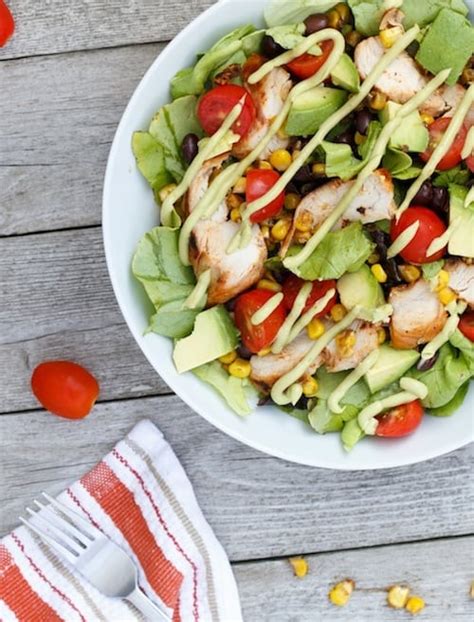bbq-chicken-salad-with-avocado-dressing-shared image
