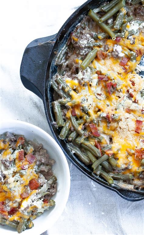 keto-ground-beef-casserole-with-green-beans-thyme image