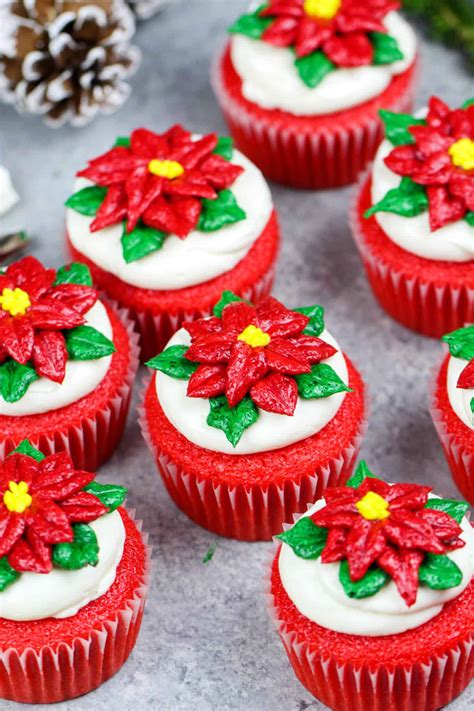 poinsettia-cupcakes-easy-recipe-w-video-tutorial image