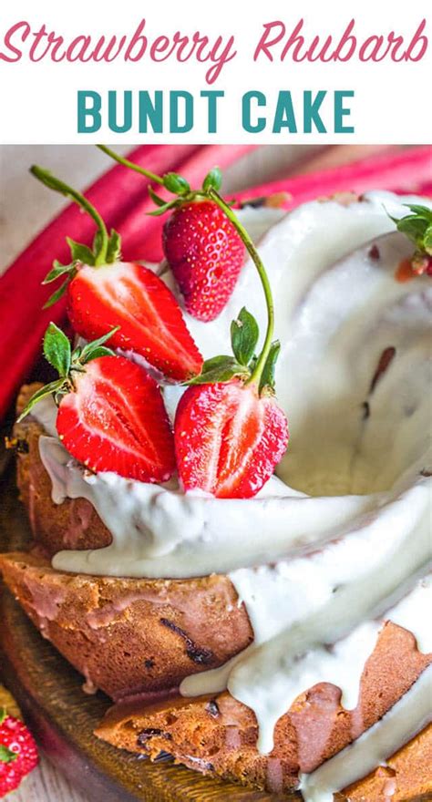 strawberry-rhubarb-bundt-cake-recipe-homemade-cake image