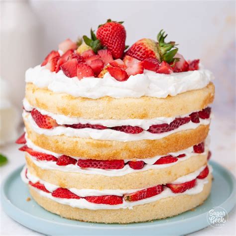 strawberry-shortcake-cake-sugar-geek-show image