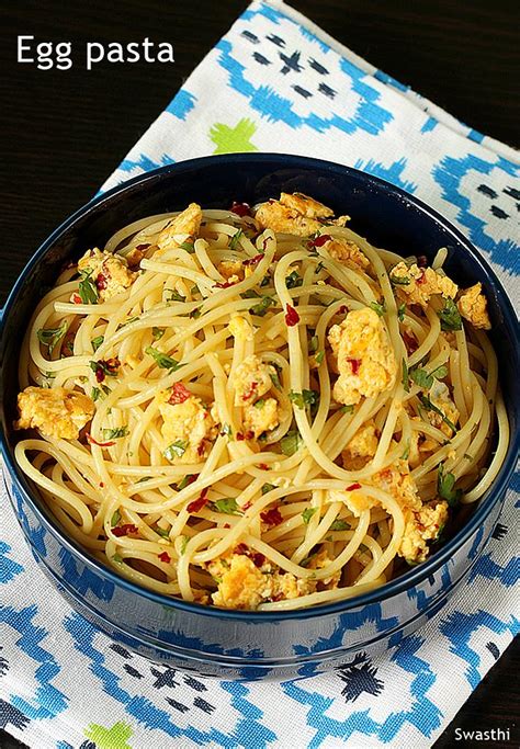 egg-spaghetti-scrambled-egg-pasta-swasthis image