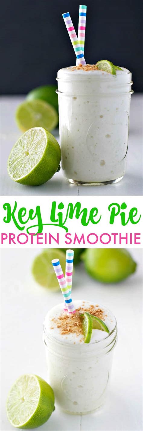 easy-key-lime-pie-protein-smoothie-the-seasoned image