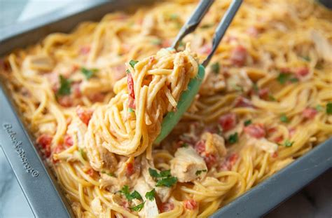 the-best-cheesy-chicken-spaghetti-from-scratch image