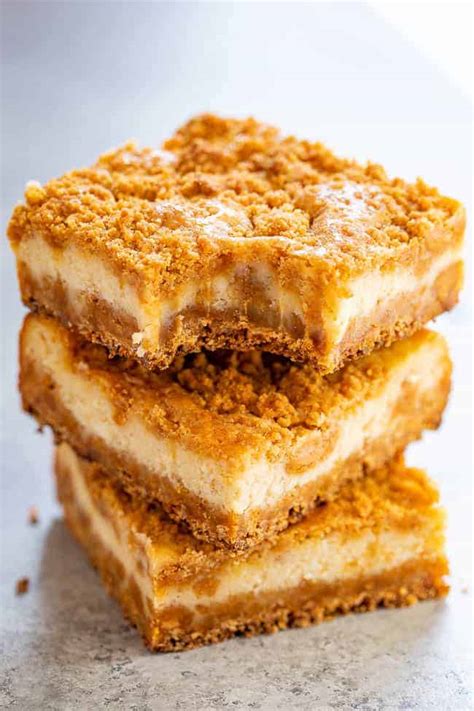 butterscotch-cheesecake-bars-recipe-so-easy-averie image