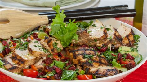 grilled-indian-chicken-salad-with-cranberries-and image
