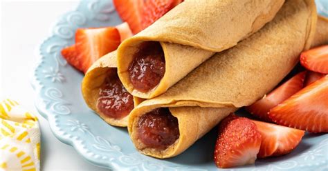pancake-roll-ups-with-strawberry-jam image