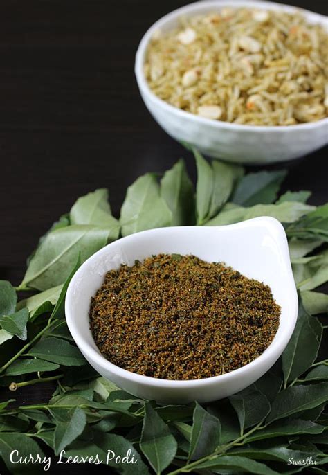 curry-leaves-powder-karivepaku-podi-curry-leaves-rice image