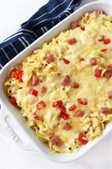 ham-and-swiss-noodle-casserole-best-crafts-and image