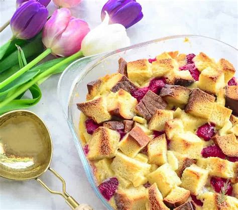 raspberry-white-chocolate-bread-pudding-with image