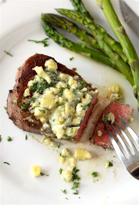 pan-seared-filet-mignon-with-blue-cheese-butter image