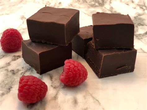 dark-chocolate-raspberry-fudge-sweeter-with-sugar image